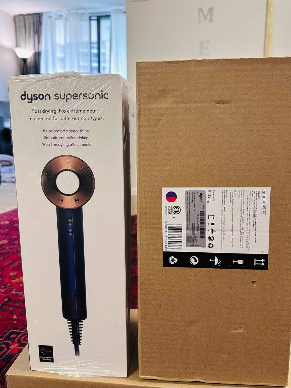 Dyson Supersonic Hair Dryer - Navy Blue with Copper Accents